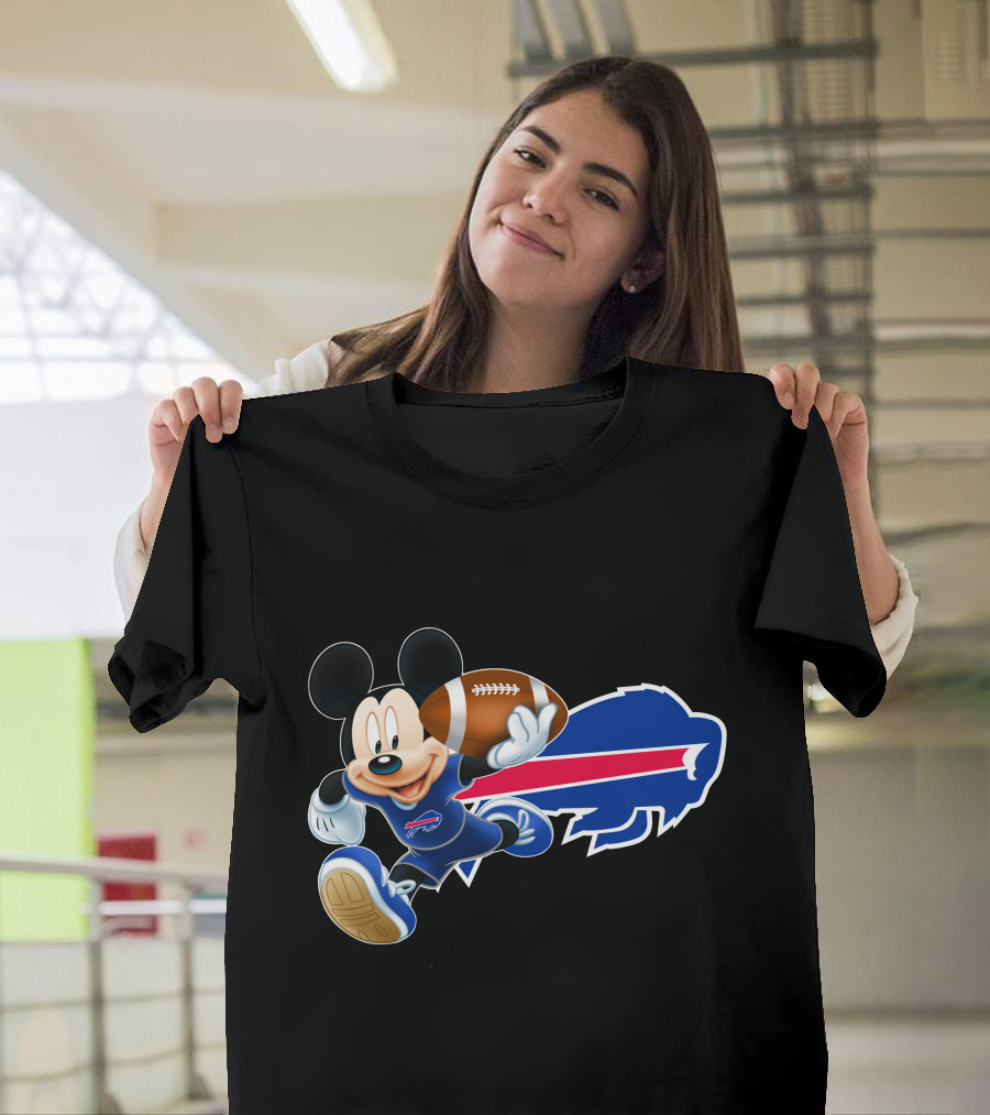 Mickey Mouse Buffalo Bills Football T-Shirt