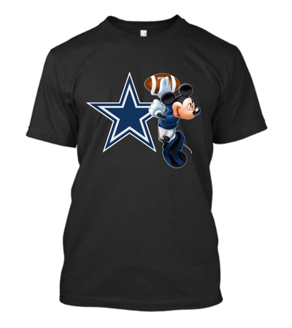 Mickey Mouse Dallas Cowboys Football Star T-Shirt