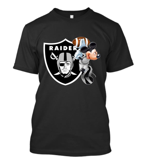 Mickey Lvr Raiders Football T-Shirt
