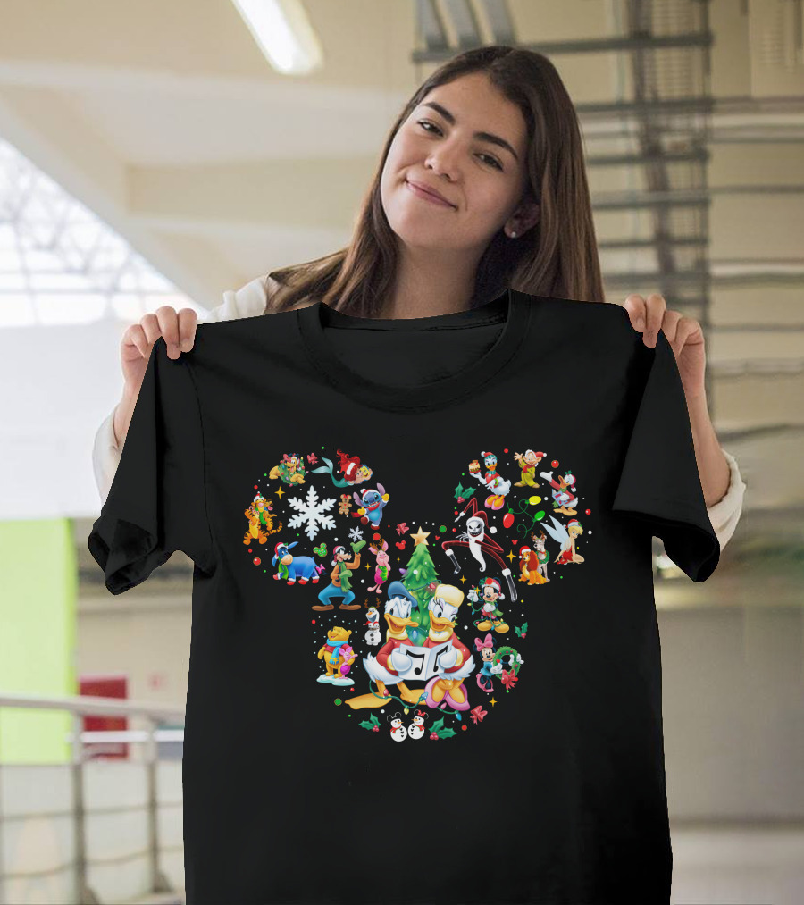 Donald And Daisy Mickey Holiday Friends Collection T-Shirt