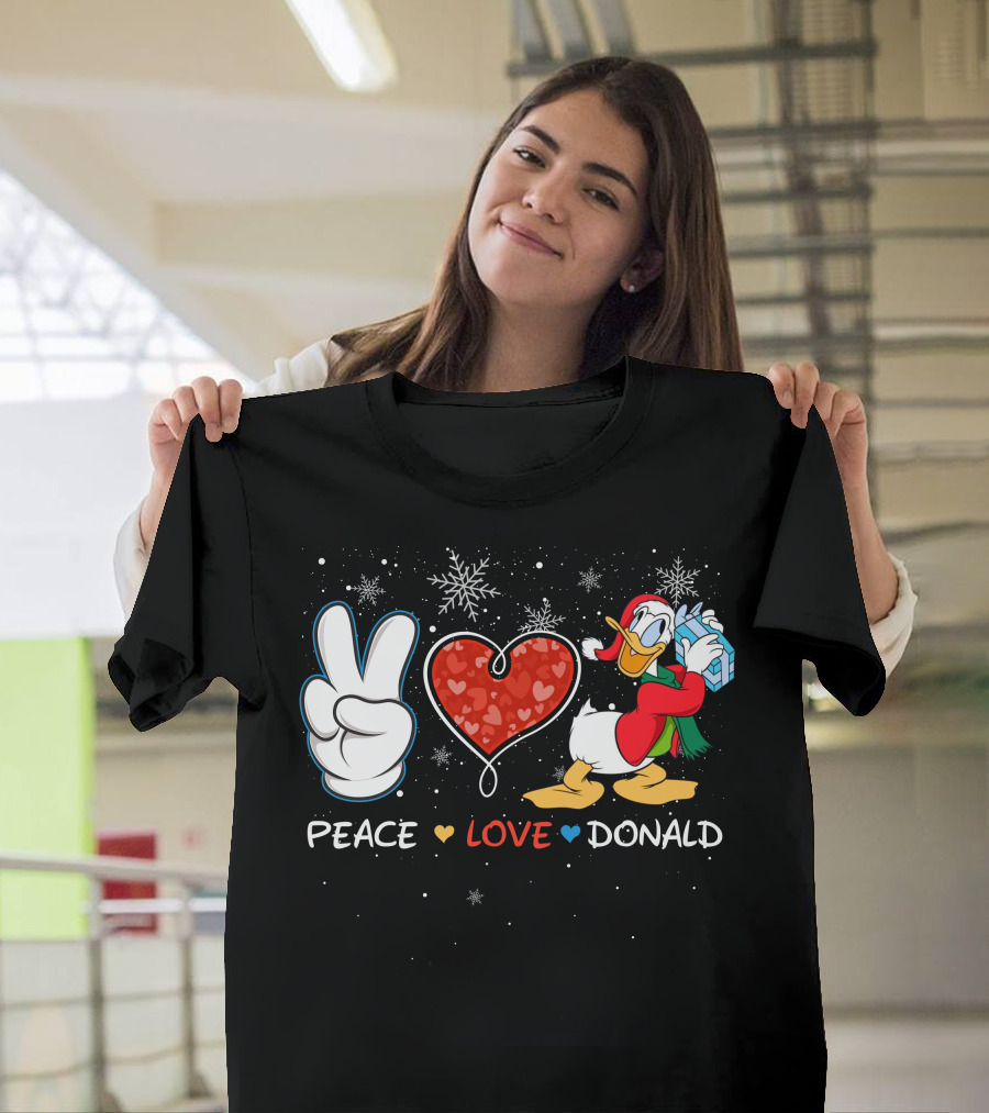 Peace Love Donald T-Shirt