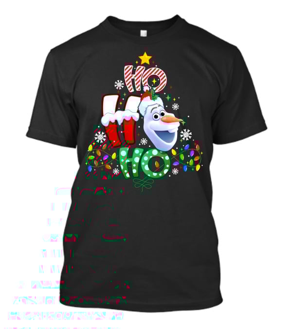 Ho Ho Ho Olaf Christmas Holiday Lights T-Shirt