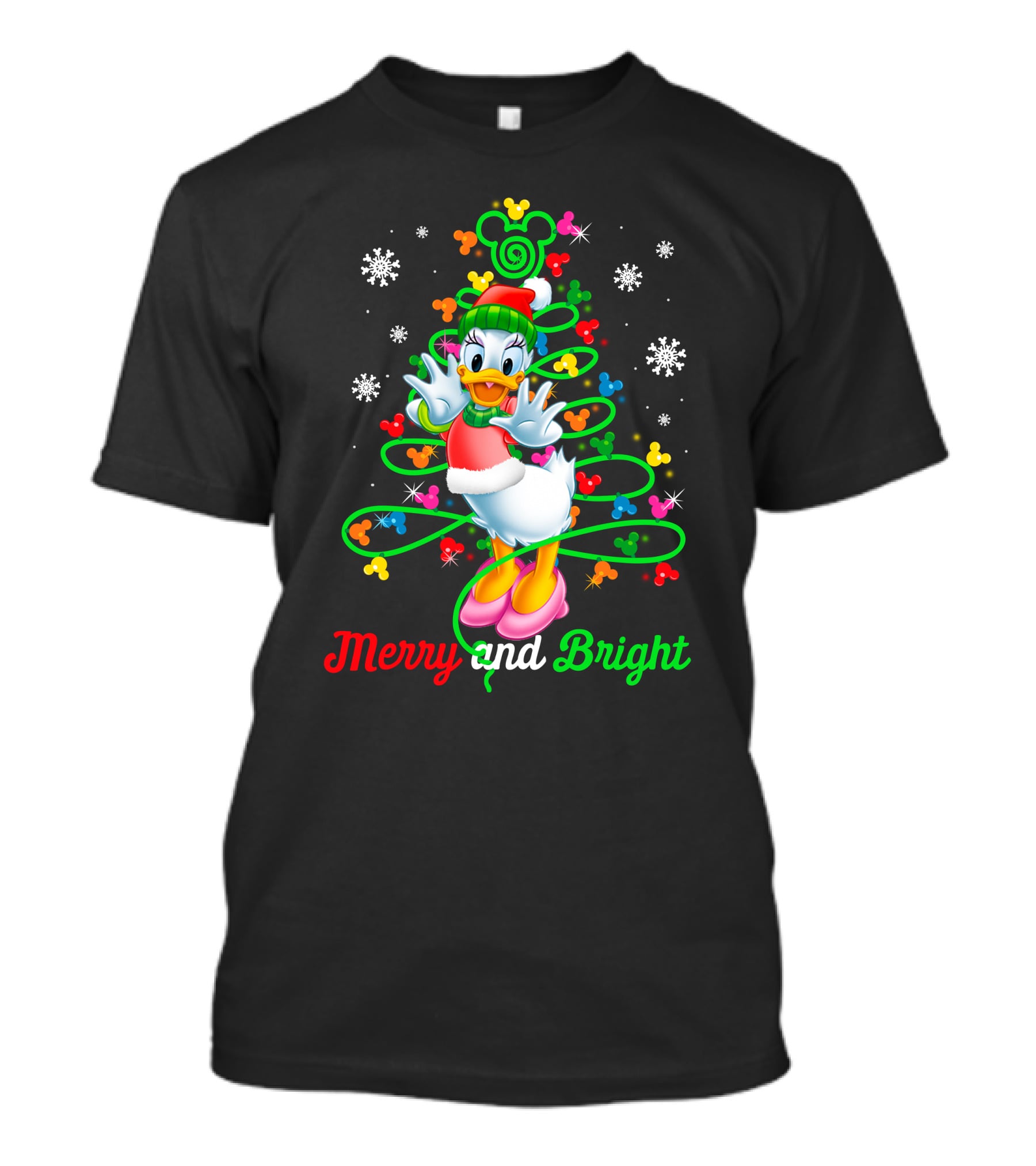 Merry And Bright Daisy Holiday Celebration T-Shirt
