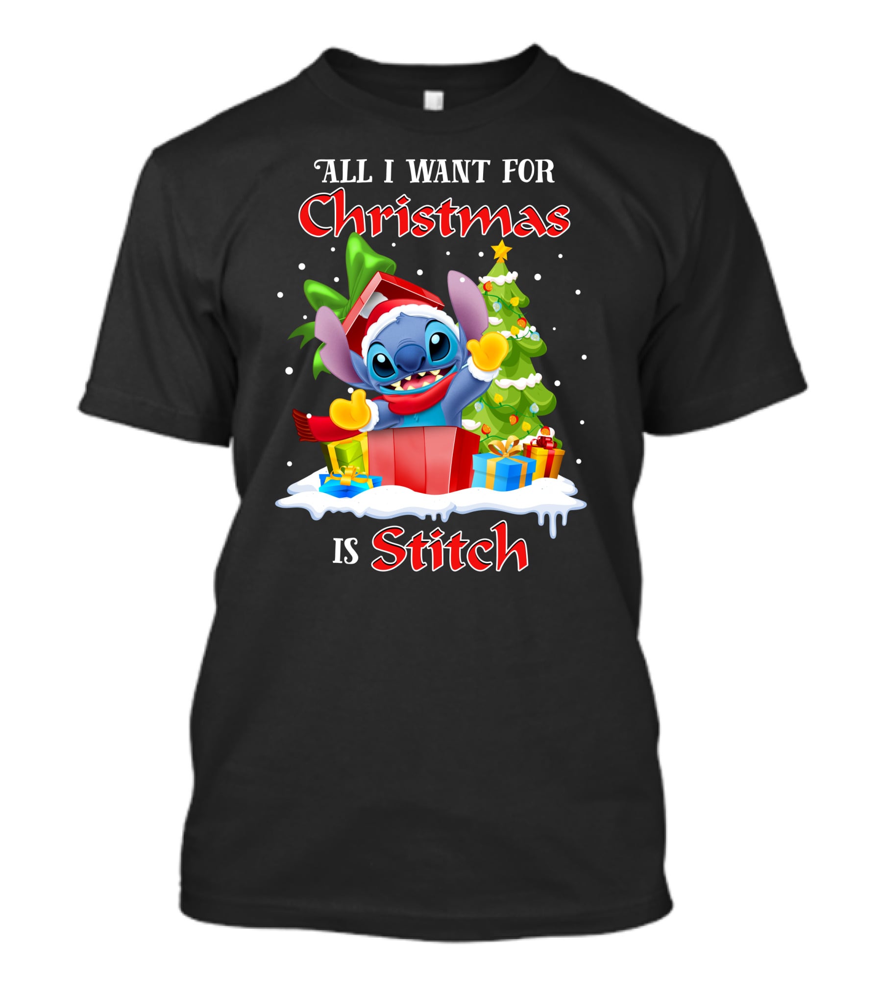 All I Want For Christmas Is Stitch T-Shirt