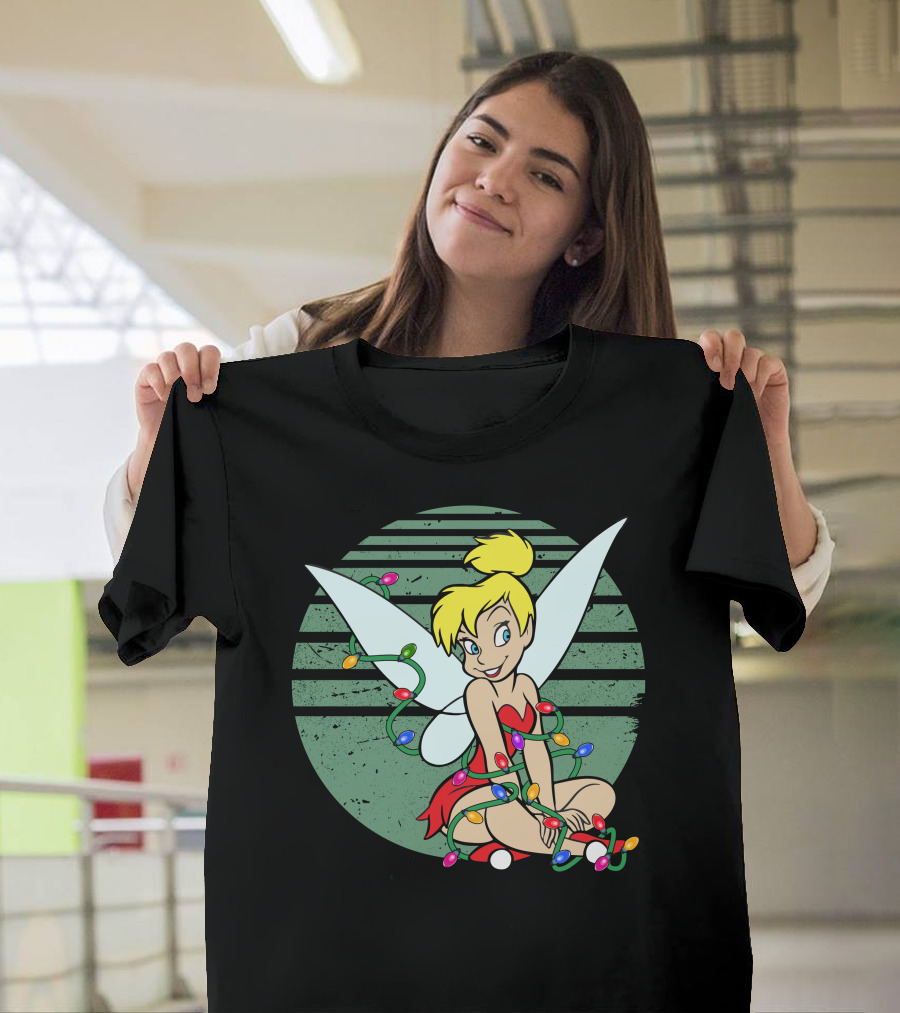 Tinkerbell Christmas Lights Fairy Wings Magic T-Shirt