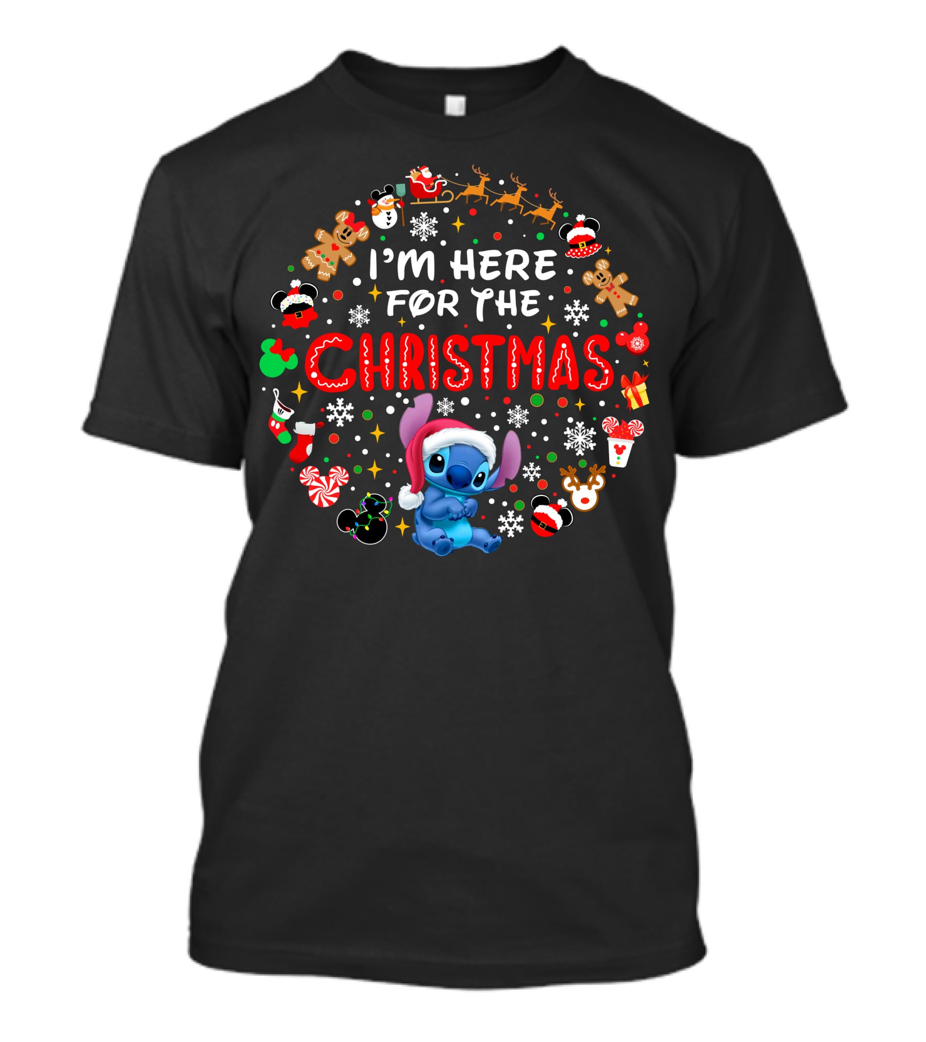 I'm Here For The Christmas Stitch Holiday Celebration T-Shirt