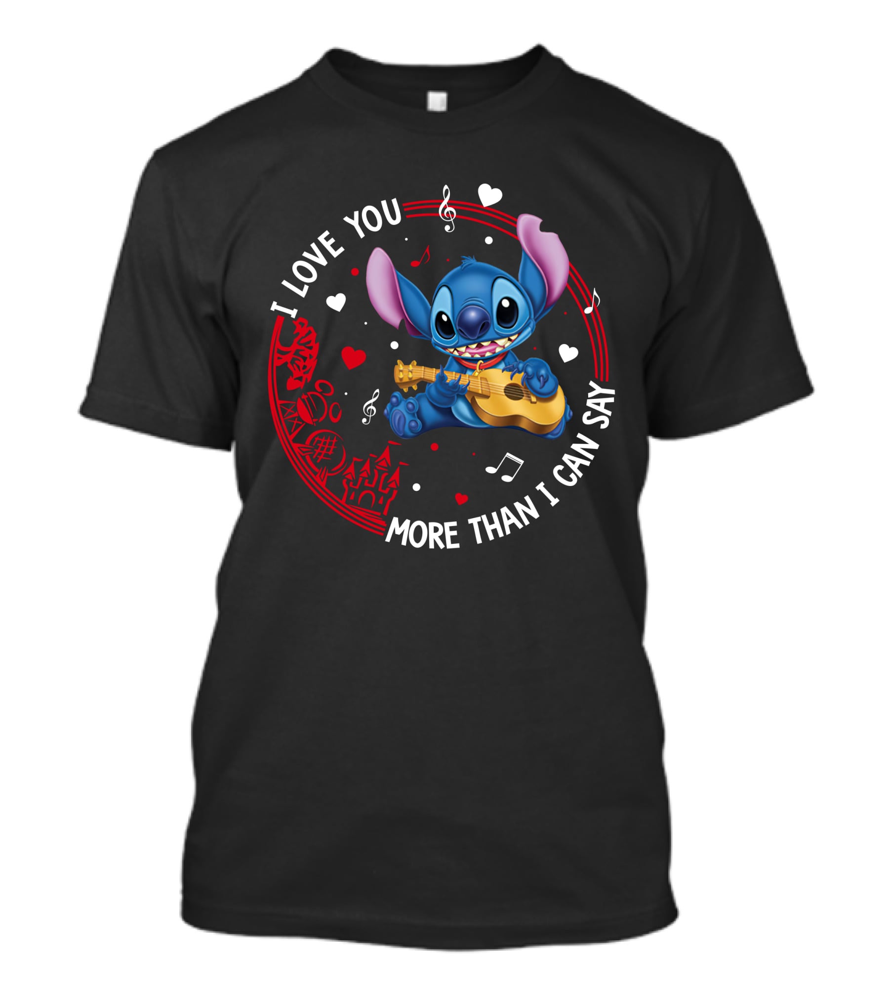 I Love You More Than I Can Say Stitch Love T-Shirt