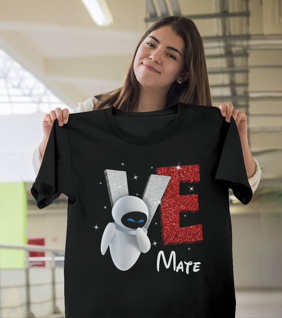 Eve Mate Wall-E Sparkling Letters With Effect T-Shirt