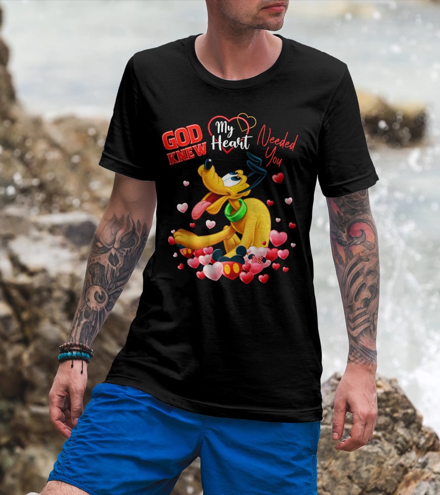 God Knew My Heart Needed You Pluto Hearts T-Shirt