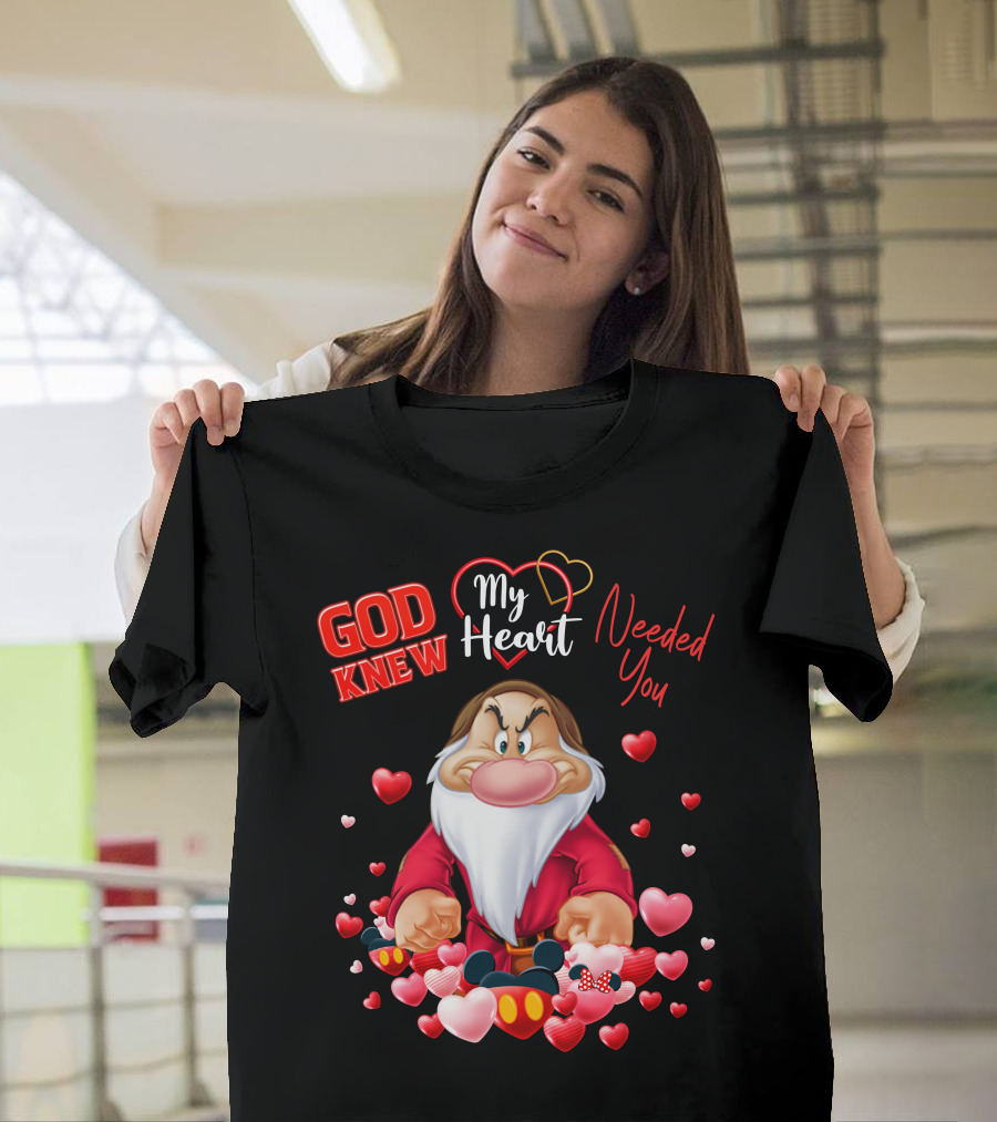 God Knew My Heart Needed You Grumpy Hearts Disney T-Shirt