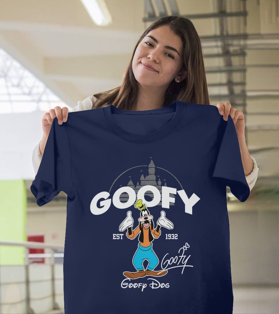 Goofy Est 1932 Goofy Dog Castle T-Shirt