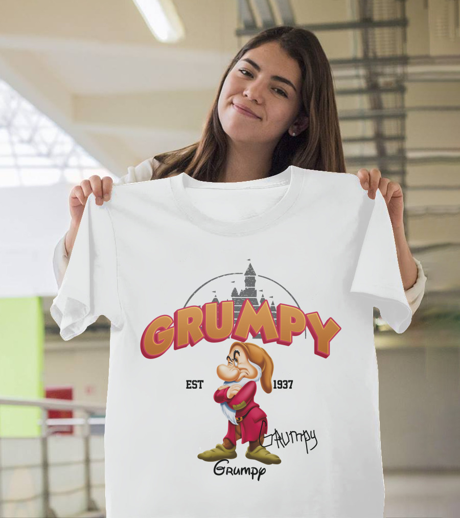 Grumpy Est 1937 Seven Dwarfs Character Disney T-Shirt