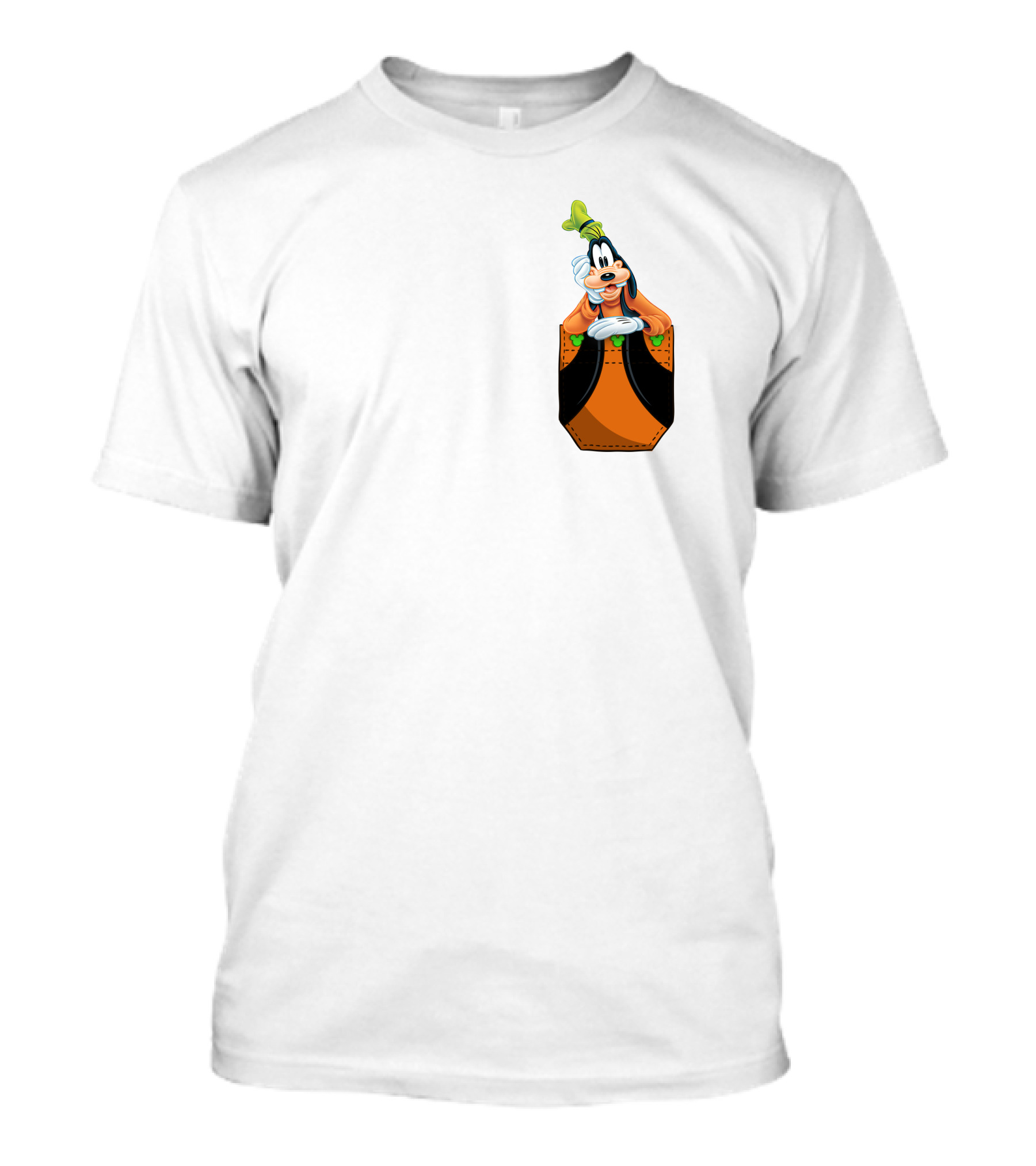 Goofy Disney Character In Pocket Style T-Shirt