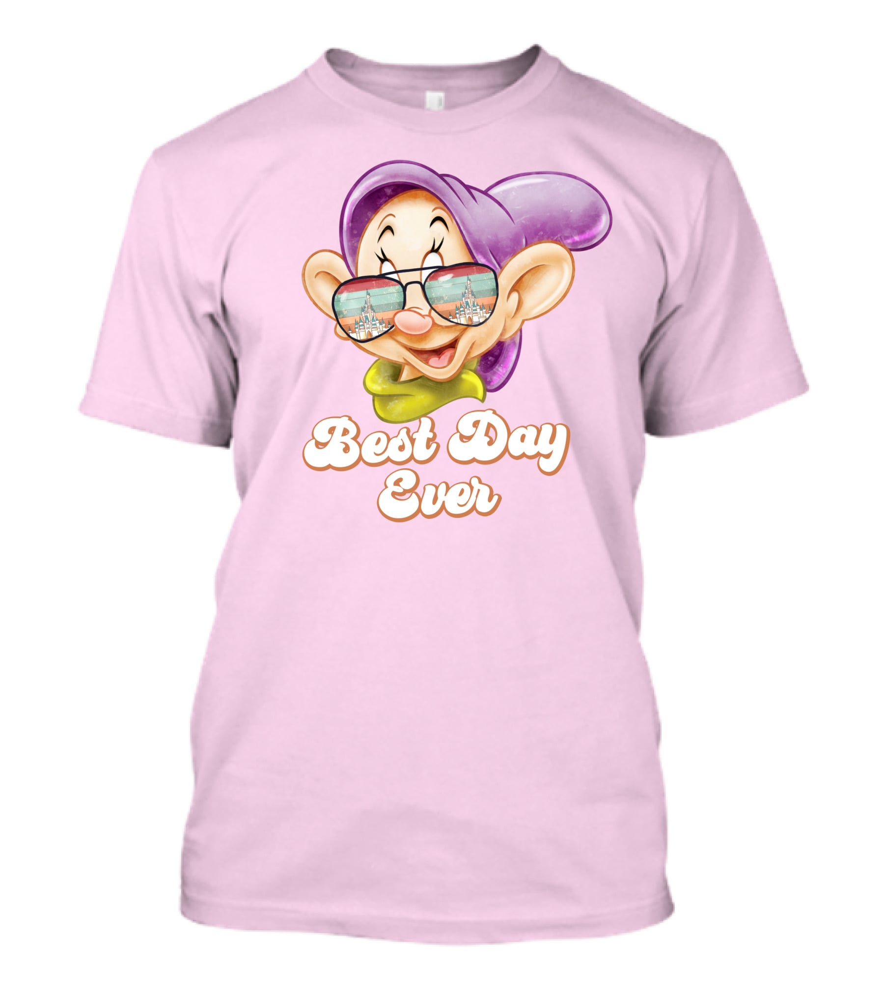 Best Day Ever Dopey Sunglasses Castle T-Shirt