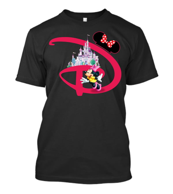 Minnie Mouse Disney Castle With Bow T-Shirt