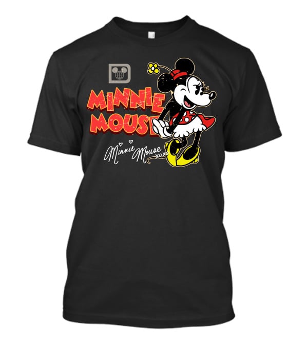 Minnie Mouse Xoxo Vintage Style Cartoon Character T-Shirt