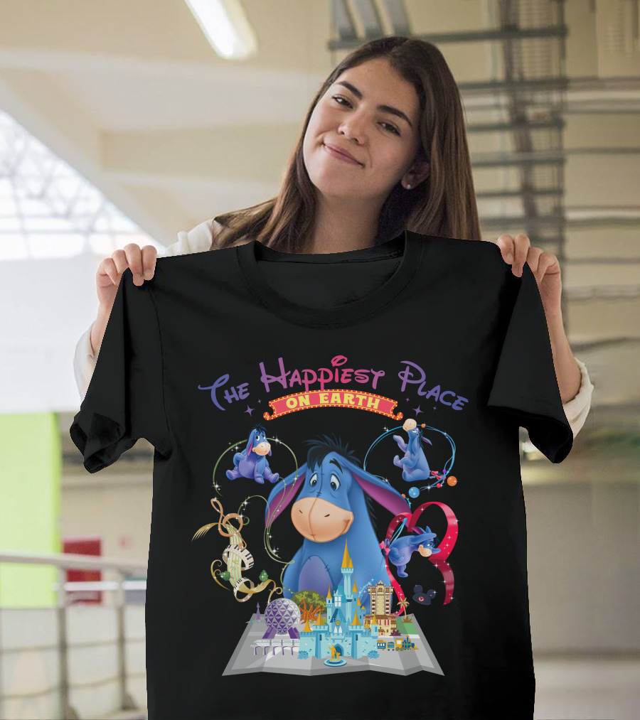 Eeyore The Happiest Place On Earth Disney Theme Park Wonderland T-Shirt