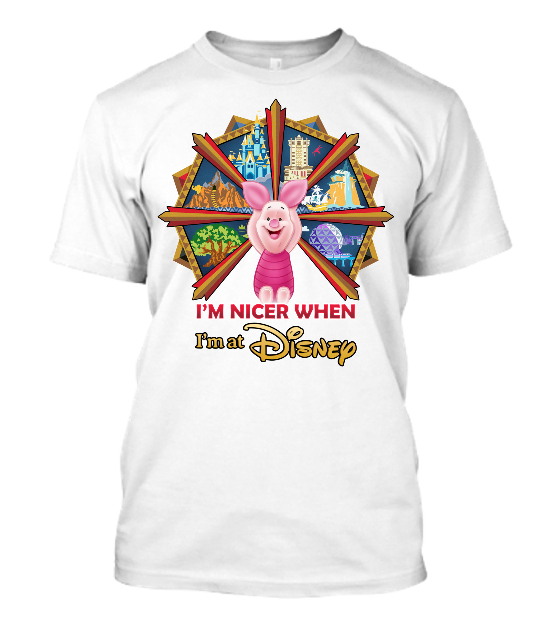 I'm Nicer When I'm At Disney Piglet T-Shirt