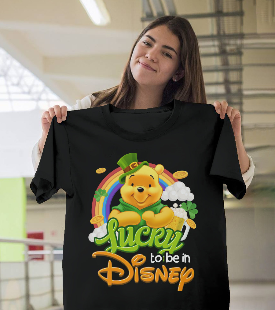 Lucky To Be In Disney Pooh T-Shirt