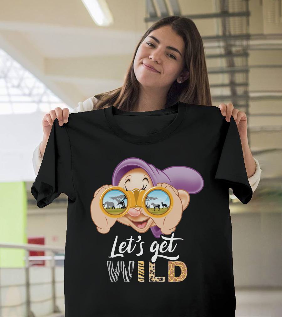 Dopey Let's Get Wild Binoculars Safari Adventure T-Shirt