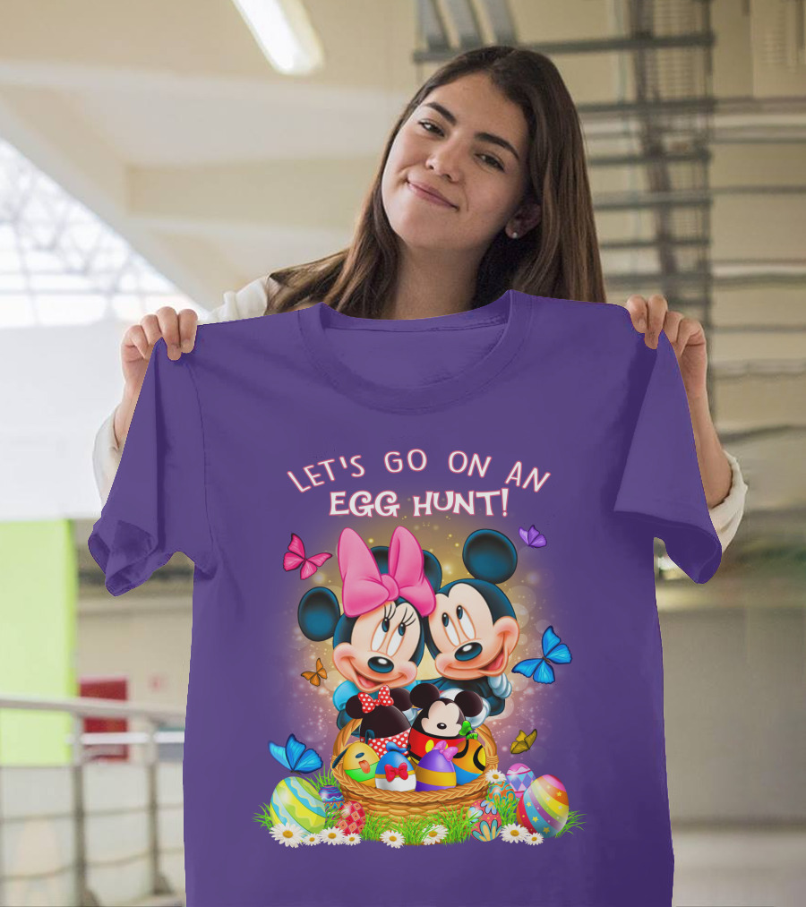 Let's Go On An Egg Hunt Mickey & Minnie T-Shirt