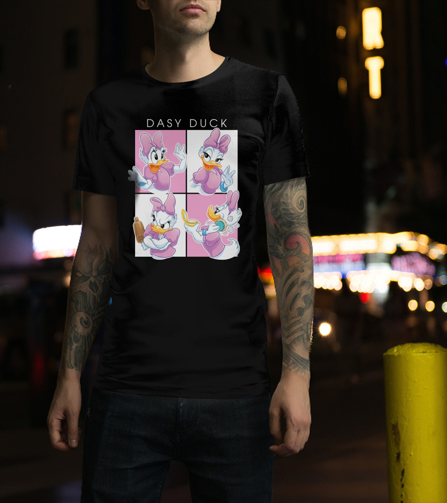 Daisy Duck Four Expressions Pink Outfit Series T-Shirt
