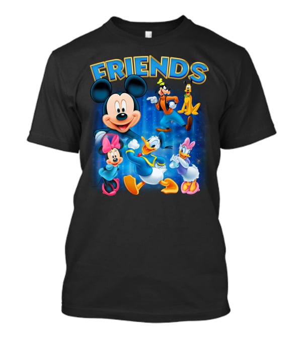 Mickey Mouse And Friends Disney Characters Mickey Mouse Donald Duck Daisy Duck Minnie Mouse Goofy Pluto T-Shirt