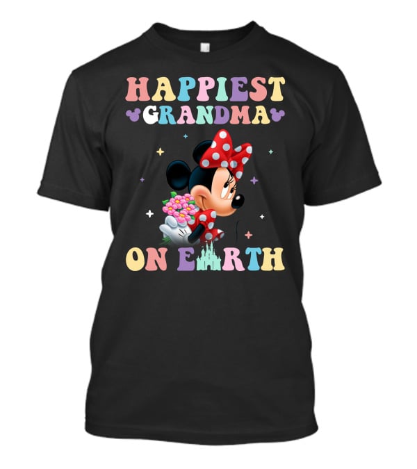 Happiest Grandma On Earth Minnie T-Shirt