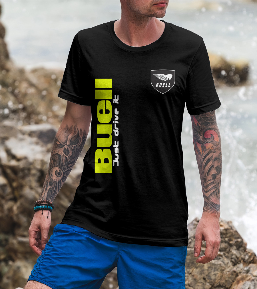 Buell Just Drive It Winged T-Shirt