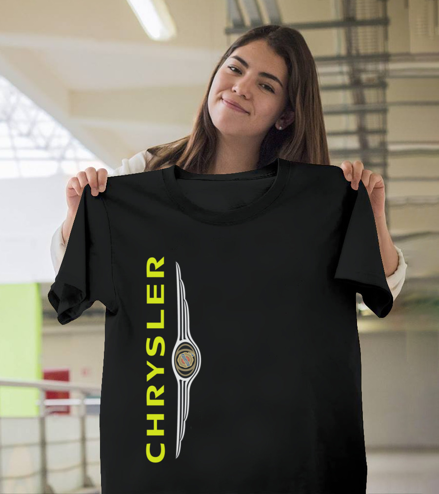 CHRYSLER Vintage Logo Icon Vertical Alignment T-Shirt