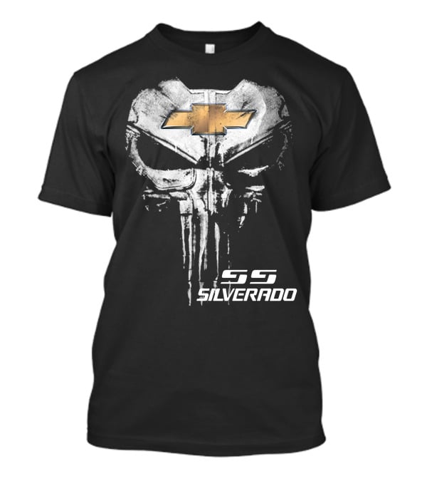 Chevrolet Logo Skull Art SS Silverado T-Shirt