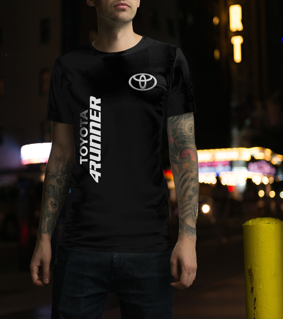 TOYOTA 4RUNNER Vertical Text With Toyota T-Shirt
