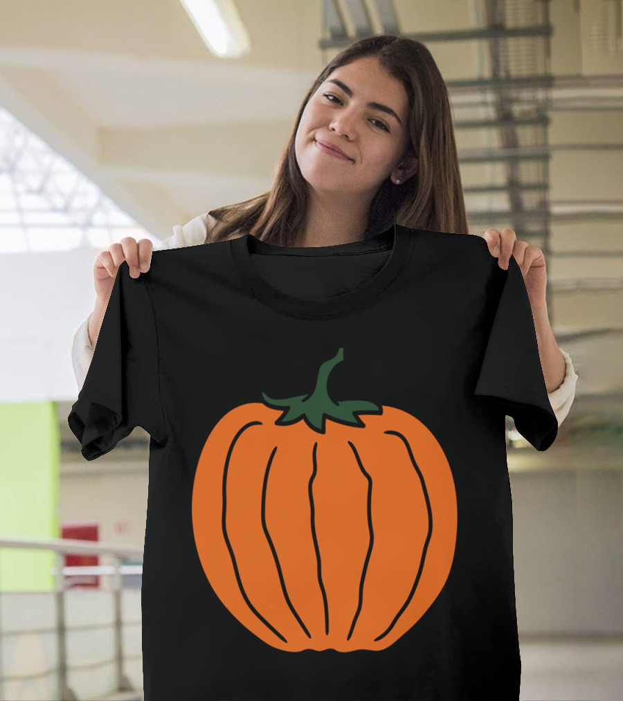 Pumpkin Halloween Fruit Round Delicio T-Shirt