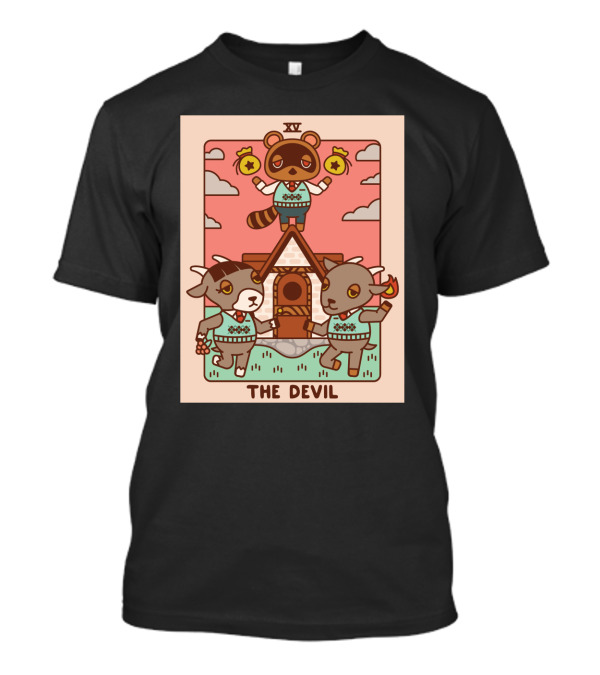 Animal Crossing Tarot Card XV The Devil Tom Nook T-Shirt