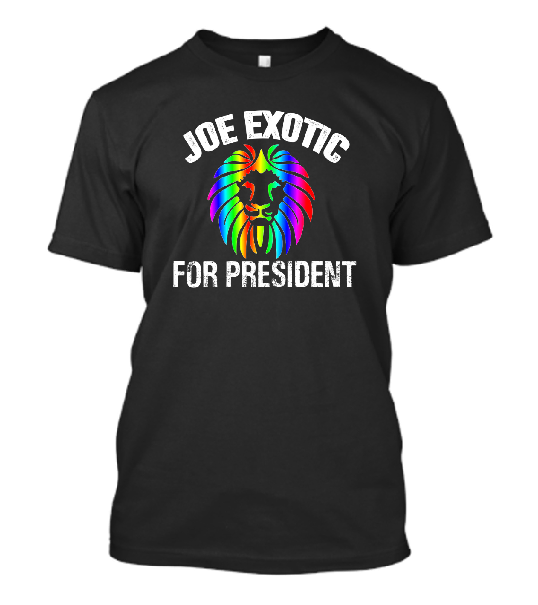 Joe Exotic For President With Rainbow Lion T-Shirt
