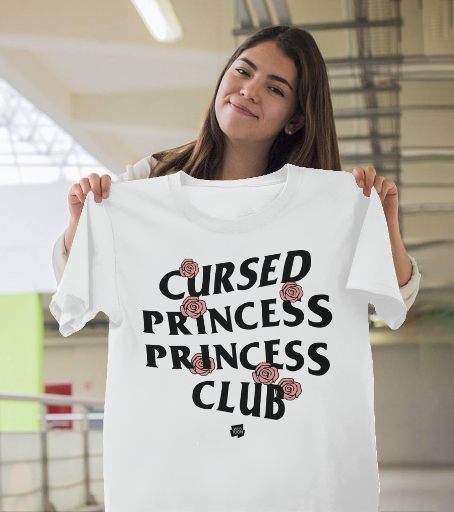 Cursed Princess Club Webtoon Merchandise Roses T-Shirt