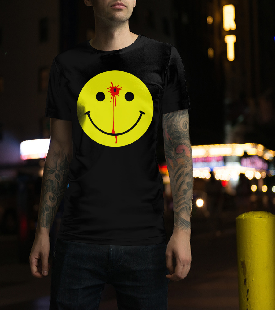 Have A Nice Day Smiley Face Blood Splatter T-Shirt