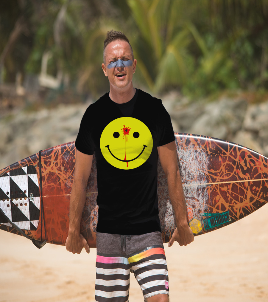 Have A Nice Day Smiley Face Blood Splatter T-Shirt