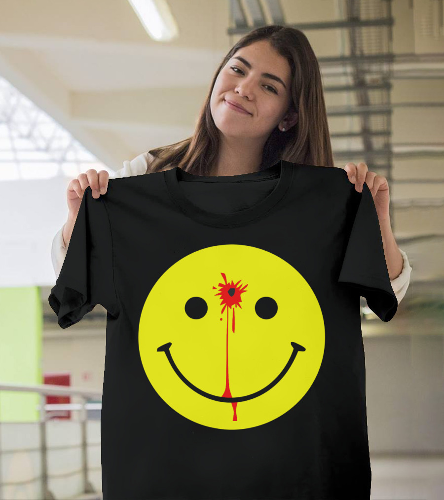 Have a Nice Day Smiley Face Blood Splatter T-Shirt