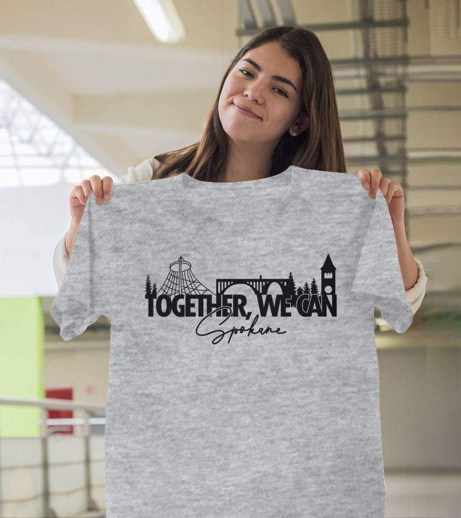 Together We Can Spokane Landmarks Collaboration T-Shirt