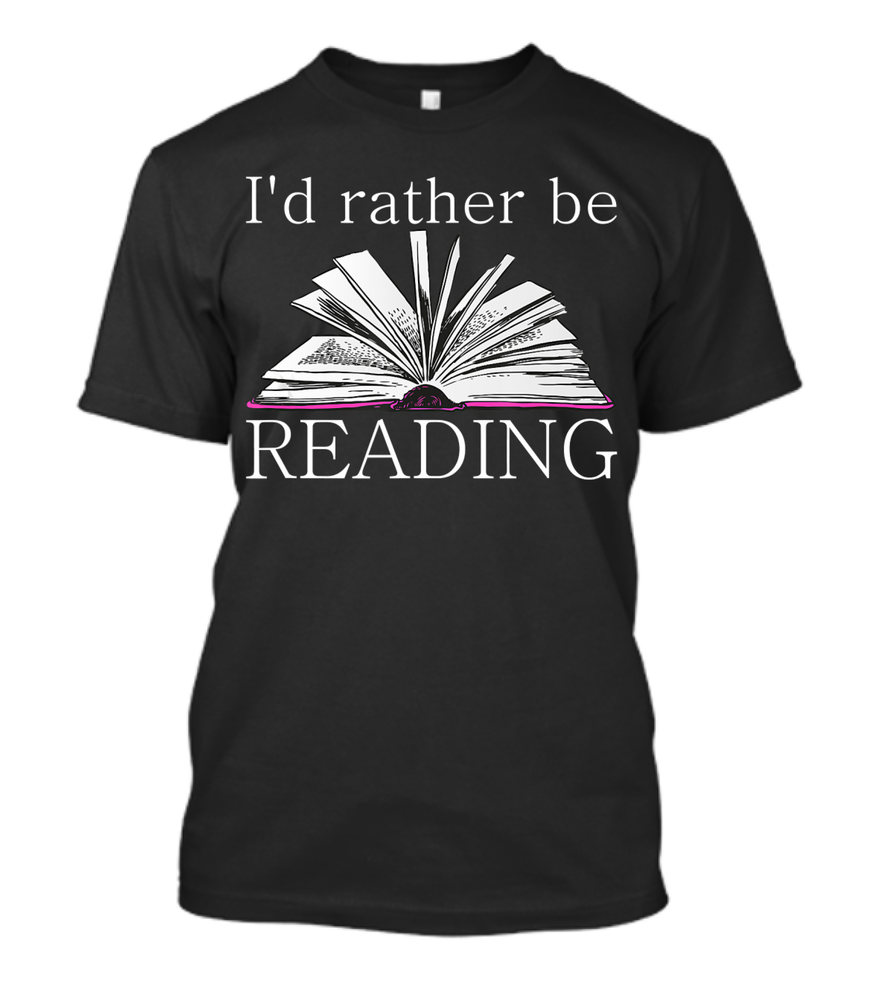 I'd Rather Be Reading Open Book T-Shirt