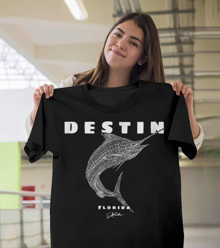 Destin Florida Marlin JCombs Signature T-Shirt
