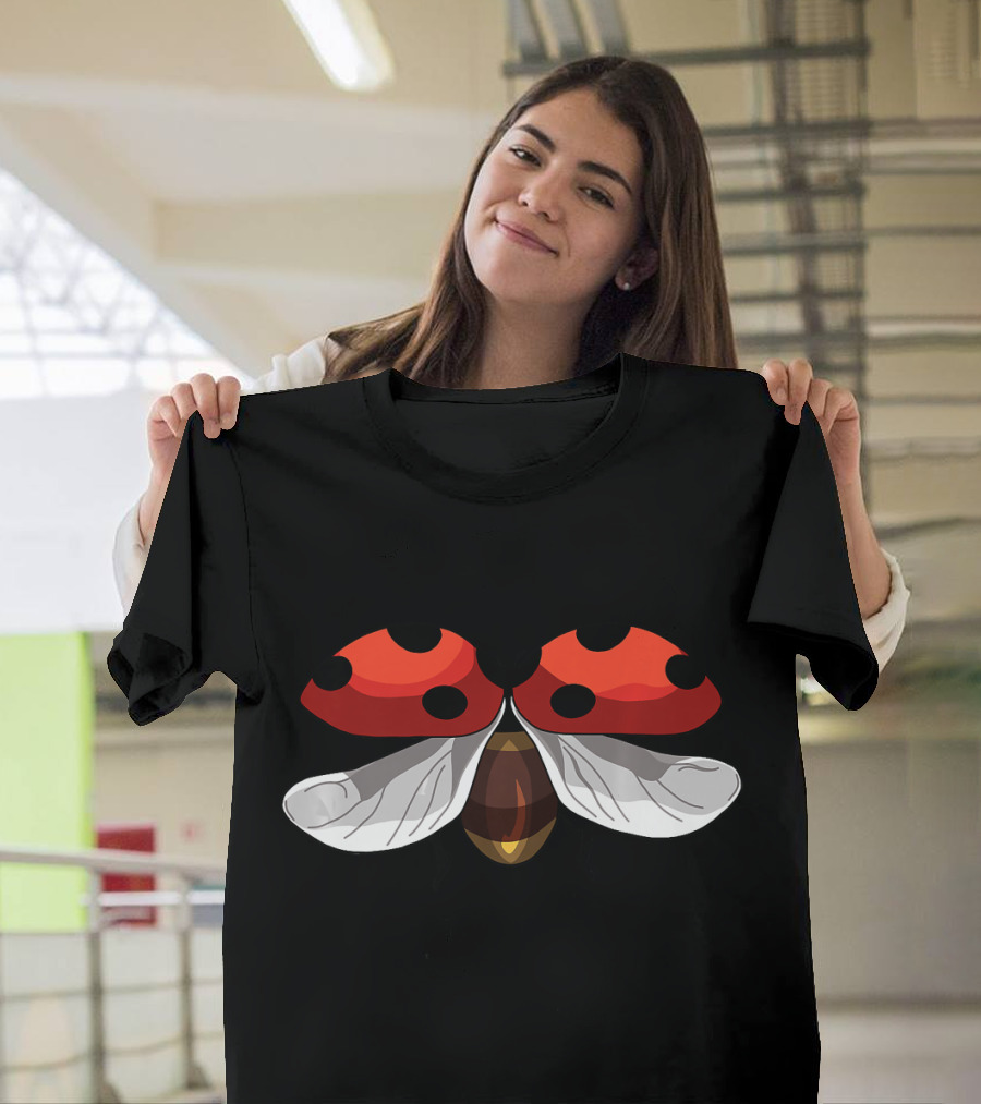Ladybug Flying Red Wings Insect Lady Bug T-Shirt
