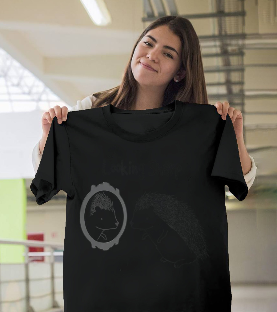 Looking Sharp Hedgehog Mirror Reflection T-Shirt