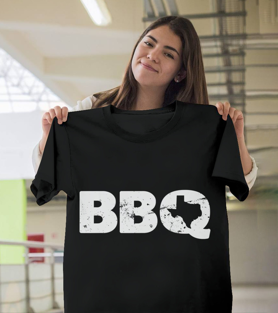 BBQ Texas Map Novelty Barbecue T-Shirt
