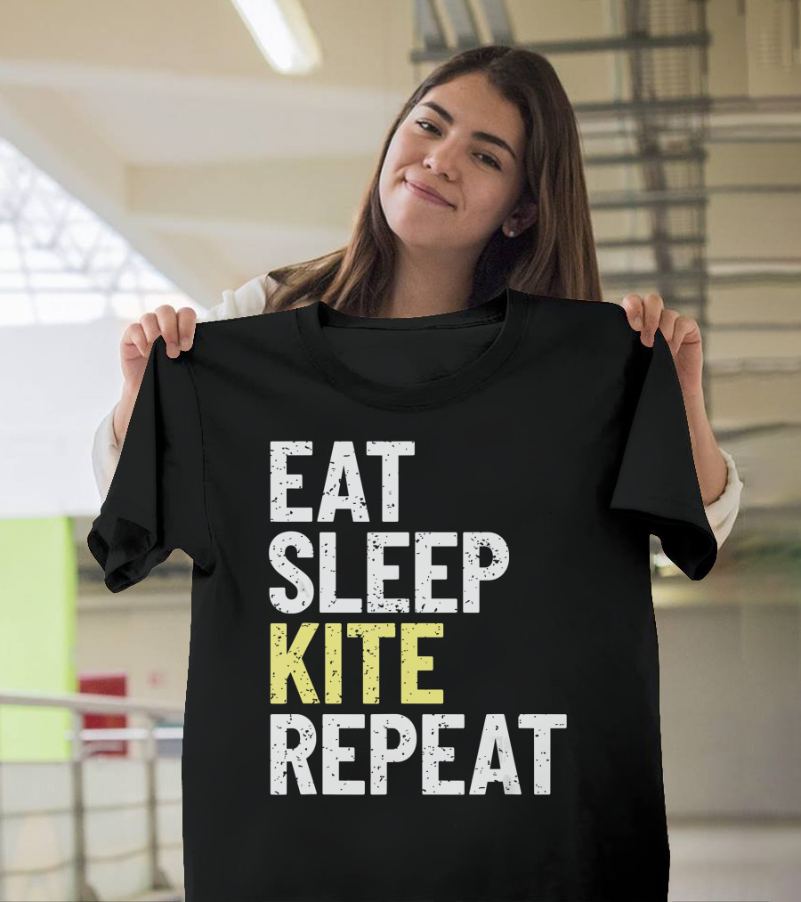 Eat Sleep Kite Repeat Shirt Kiteboarding Lifestyle T-Shirt