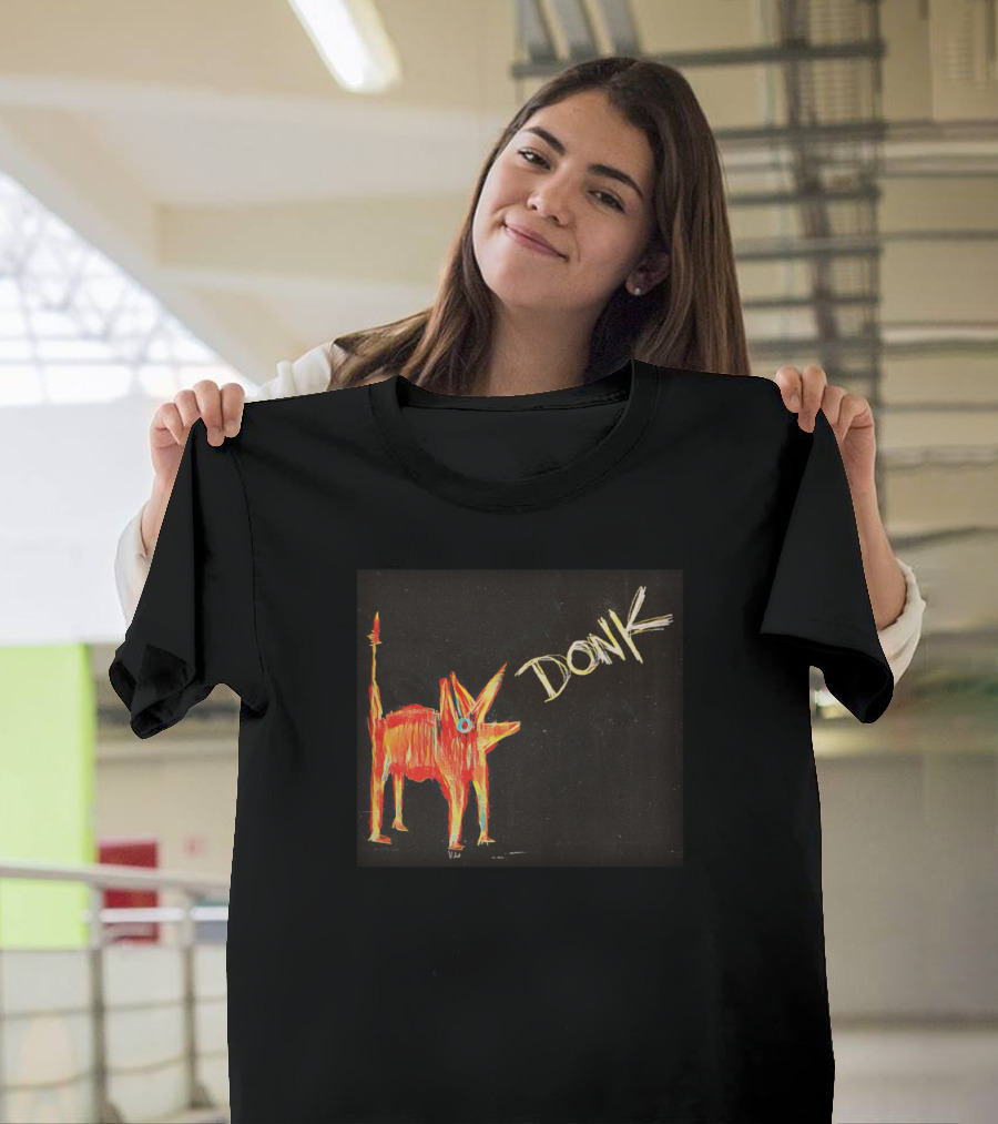 Donk Dog Abstract Artwork with Vibrant Colors T-Shirt