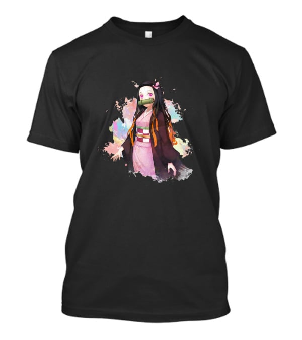 Cute Kawaii Nezuko From Demon Slayer Anime Character T-Shirt