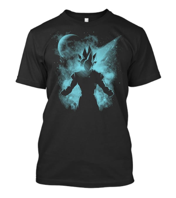 Super Saiyan Galaxy Aura Blue Level Mode T-Shirt