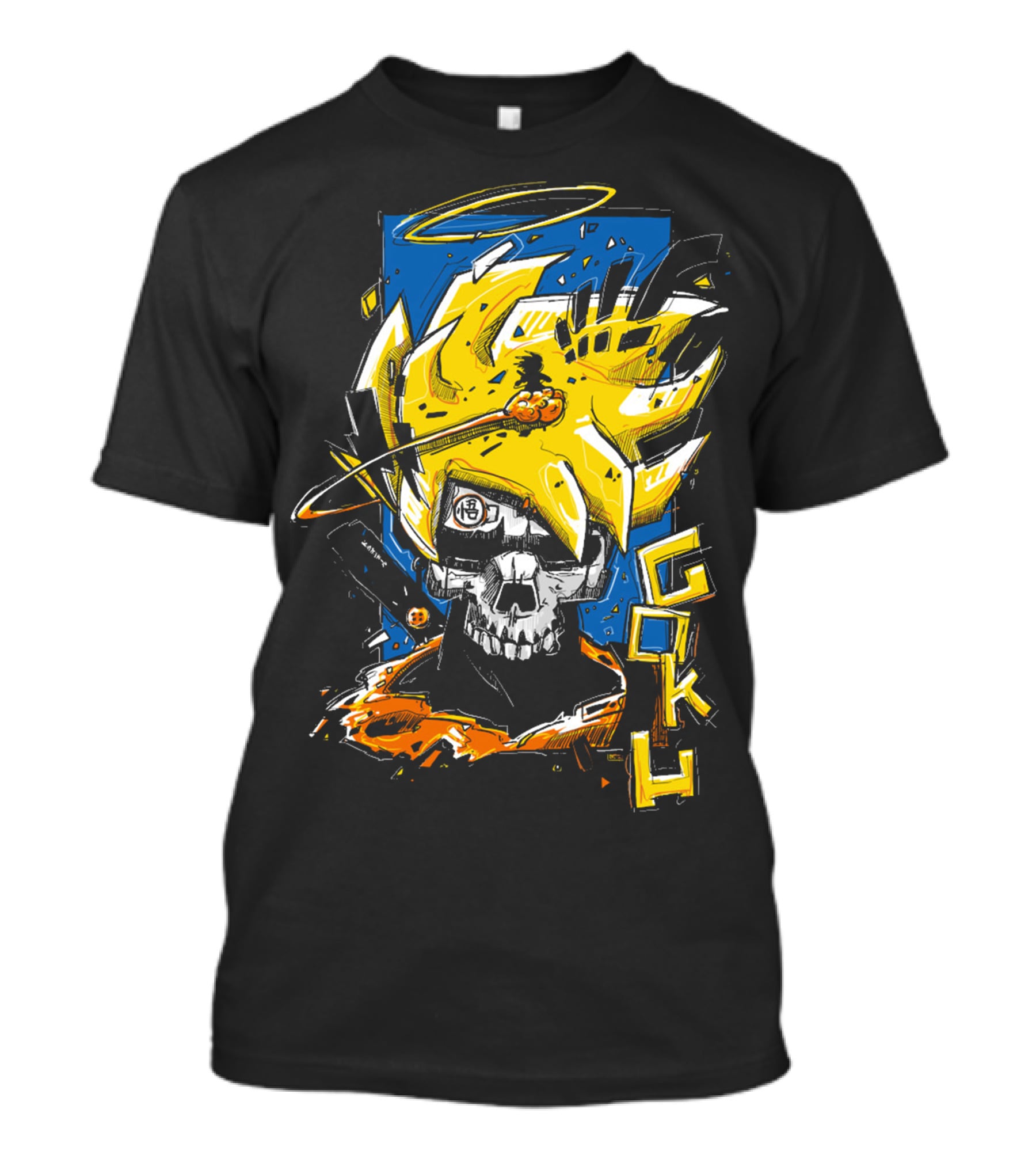 SkullGoku Super Saiyan Anime Fusion T-Shirt